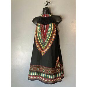 American Rag black colorful halter dress